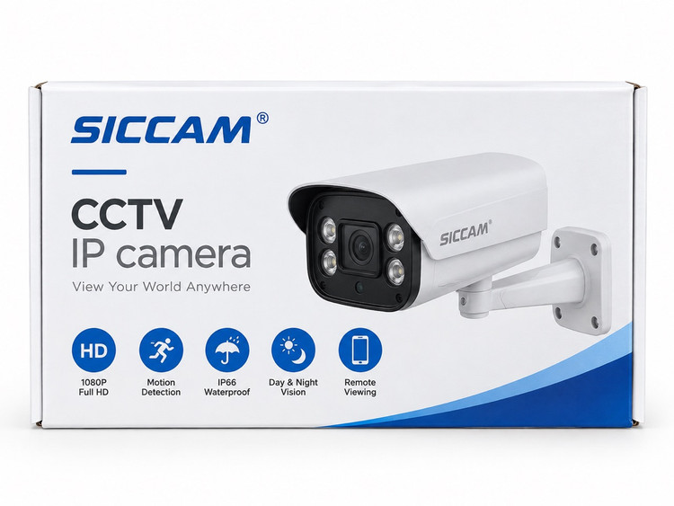دوربین مداربسته صنعتی IP Box دیاموند HT-68EC(E) با PoE، کارت SD و خروجی BNC