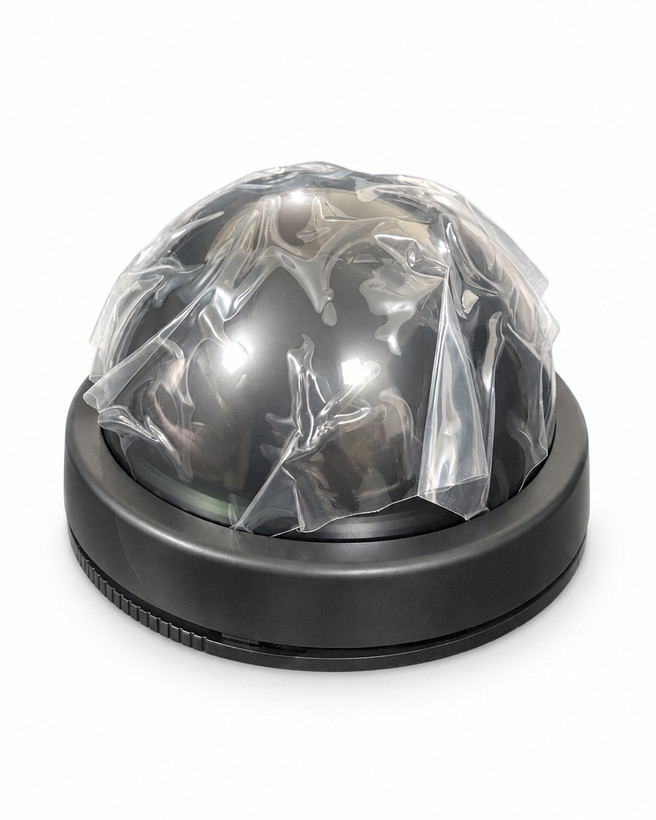 قاب خالی دوربین مداربسته دام مشکی با کاور دودی | Dome CCTV Housing