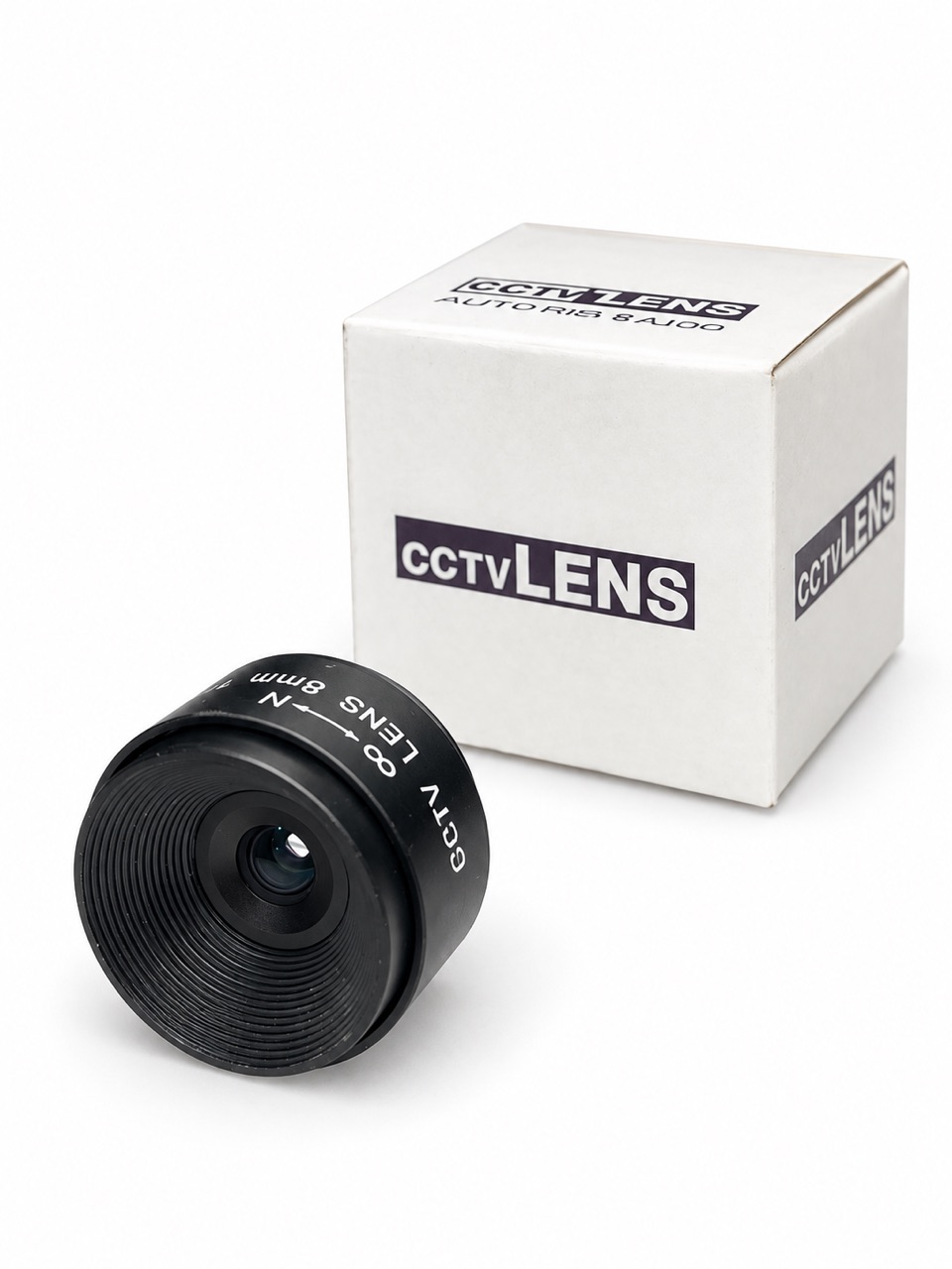 لنز ثابت دوربین مداربسته CCTV فاصله کانونی 8mm با فوکوس دستی