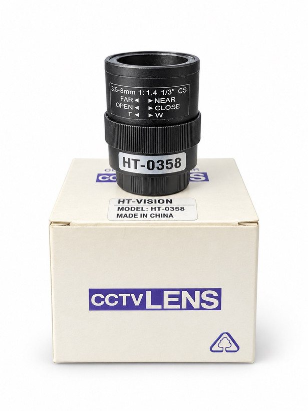لنز وریفوکال دوربین مداربسته HT-VISION مدل HT-0358 | 3.5-8mm F1.4