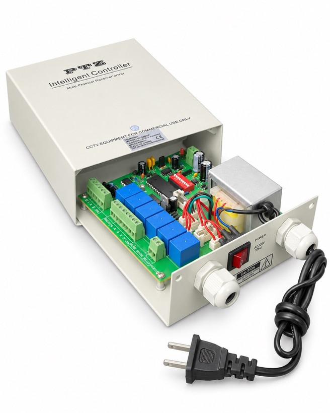 کنترلر و دیکودر PTZ دوربین مداربسته Diamond مدل HT-9000P – Multi-Protocol Receiver/Driver
