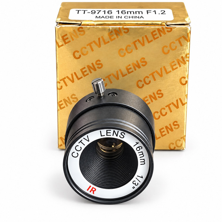 لنز ثابت دوربین مداربسته IR مدل TT-9716 – فاصله کانونی 16mm، دیافراگم F1.2، سنسور 1/3 اینچ
